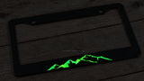 Mountains Off Road Truck Lifted Glow In The Dark License Plate Frame