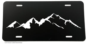 Off Road Mountains Nature Hiking Camping License Plate Cover