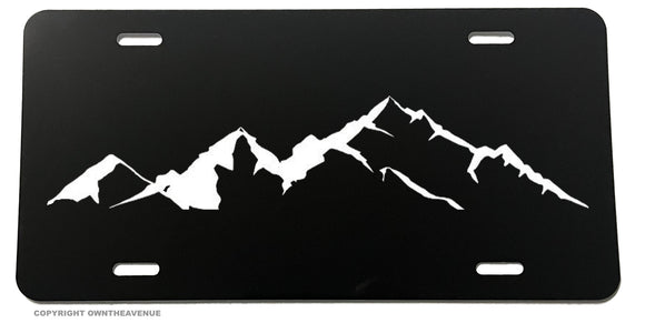 Off Road Mountains Nature Hiking Camping License Plate Cover