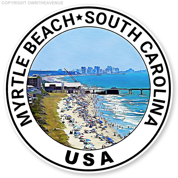 Myrtle Beach South Carolina SC Souvenir Car Truck Vinyl Sticker Decal 3