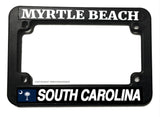 Myrtle Beach South Carolina Flag Motorcycle License Plate Frame