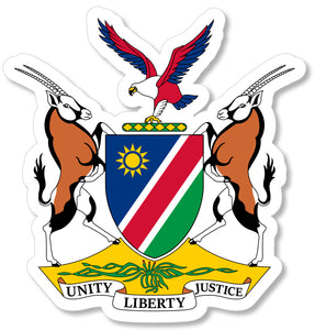 Namibia Coat of Arms Car Truck Window Bumper Laptop Sticker Decal 4"