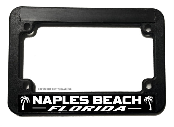Naples Beach Florida Motorcycle License Plate Frame