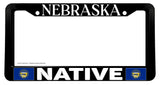 Nebraska Native Flag Car Truck Auto License Plate Frame - OwnTheAvenue