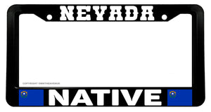 Nevada Native Flag Car Truck Auto License Plate Frame