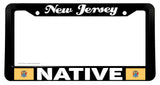 New Jersey Native Flag Car Truck Auto License Plate Frame