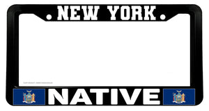 New York Flag Native Car Truck Auto License Plate Frame
