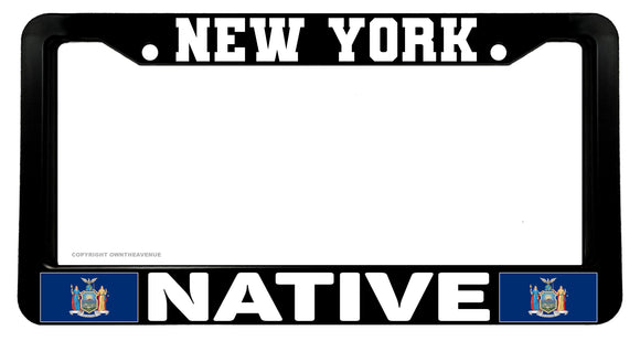 New York Flag Native Car Truck Auto License Plate Frame