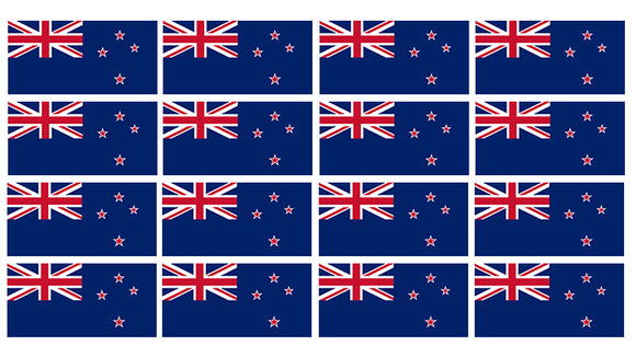 12Pcs New Zealand World Country Flags Vinyl Sticker Decals - 2