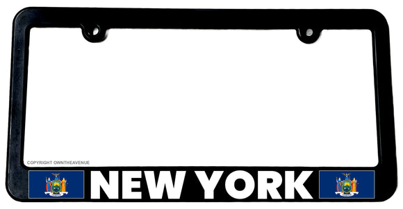 New York Flag License Plate Frame - OwnTheAvenue