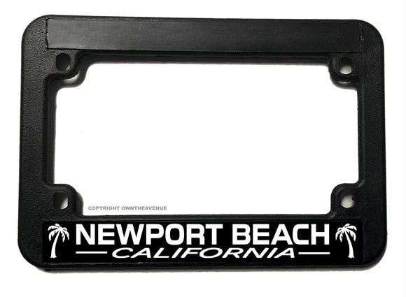 Newport Beach California Motorcycle License Plate Frame