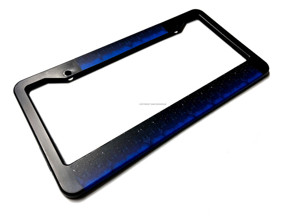 Midnight Stars Galaxy Tie Dye License Plate Frame - OwnTheAvenue