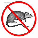 6 Pack No Rats Construction Hardhat Toolbox Funny Vinyl Sticker Decal 2"