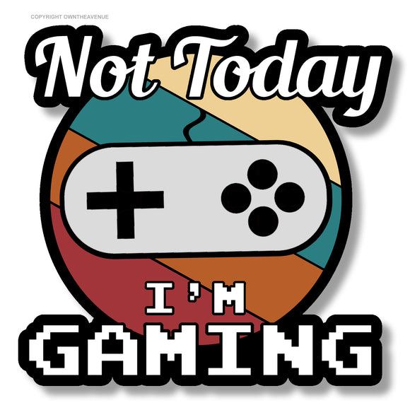 I'm Gaming Funny Joke Gamer Old School Vintage Jk Retro Vinyl Sticker Decal 3.5