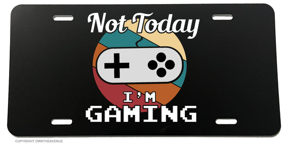 I'm Gaming Funny Joke Gamer Vintage Jk Retro Car Truck License Plate Cover - OwnTheAvenue