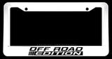 Off Road Edition Truck Lifted Auto White License Plate Frame - OwnTheAvenue
