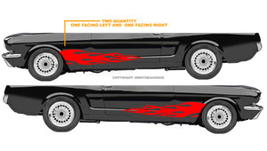 Hot Rod Flames Fire Bopper Chopper Car Truck Auto Vinyl Decal Sticker - OwnTheAvenue