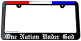 One Nation Under God USA America Red White Blue License Plate Frame - OwnTheAvenue