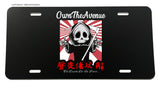 JDM Kanji Drifting Racing OwnTheAvenue Grim Reaper License Plate Frame Cover - OwnTheAvenue
