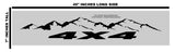 x2 Off Road 4x4 Lifted Pick Up Truck Claws Vinyl Decor Decal Graphics Kit