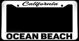 Ocean Beach California White License Plate Frame - OwnTheAvenue