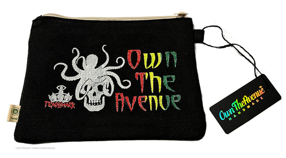 OwnTheAvenue Rasta Skull Octopus Skate JDM Vintage Style Purse Bag Handmade - OwnTheAvenue