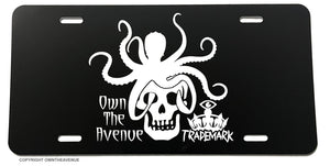 OwnTheAvenue Octopus Skull Death Metal Punk Rock JDM License Plate Cover - OwnTheAvenue