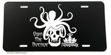 OwnTheAvenue Octopus Skull Death Metal Punk Rock JDM License Plate Cover - OwnTheAvenue