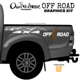 x2 Off Road 4x4 Lifted Pick Up Truck Claws Vinyl Decor Decal Graphics Kit