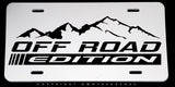 Off Road Edition Mountains Car Truck Lifted Auto Metal White License Plate - OwnTheAvenue