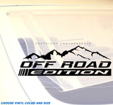 Off Road Edition Mountains Car Truck Lifted SUV Auto Vinyl Sticker Decal - OwnTheAvenue