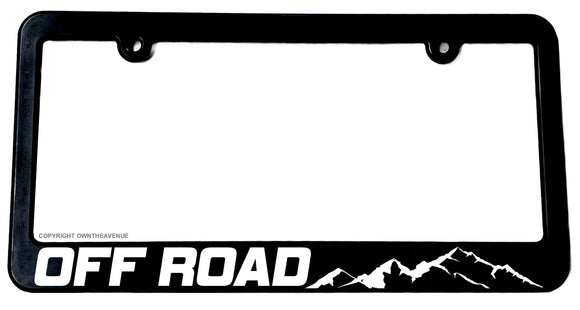 Off Road Mountains Nature Hiking Camping Slim Style License Plate Frame - OwnTheAvenue