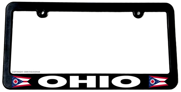 Ohio Flag License Plate Frame - OwnTheAvenue