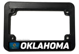 Oklahoma Rustic Flag Motorcycle License Plate Frame - OwnTheAvenue