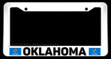 Oklahoma Flag White License Plate Frame - OwnTheAvenue