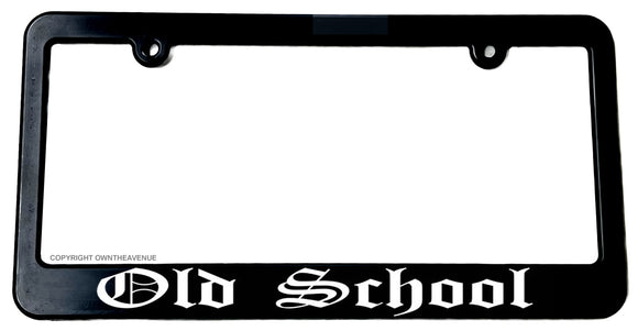 Old School Low Rider Drag Drift Drifting Racing JDM Slim License Plate Frame - OwnTheAvenue