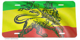 Rasta Rastafarian Jamaican Flag Lion Car Truck License Plate Cover