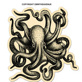 x2 Octopus Sea Creature Squid Ocean Vinyl Sticker Decals 3.5"