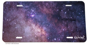 Outer Space Galaxy Universe Stars License Plate Cover - OwnTheAvenue