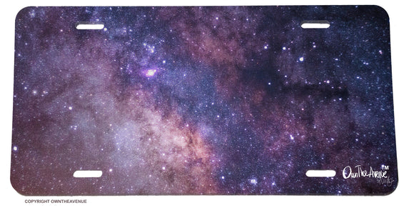 Outer Space Galaxy Universe Stars License Plate Cover