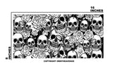 Universal Fit Skull Roses Vinyl Skin Wrap Sticker For Hand Held Gaming Console - OwnTheAvenue