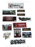 OwnTheAvenueTM JDM Drifting Racing Kanji Japanese 13 Pack Lot Sticker Decals - OwnTheAvenue