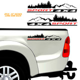 x2 4X4 Sport Graphic Mountain Side Body Car Off Road Truck V02 Vinyl Decal Sticker