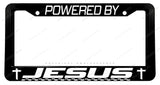 Powered By Jesus Christian Racing Style License Plate Frame - OwnTheAvenue