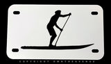 Paddle Boarding Motorcycle Metal License Plate