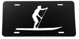 Paddle Boarding Auto Metal License Plate - OwnTheAvenue