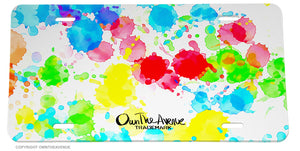 Paint Splatter Vinyl Print Art Pattern Artistic Artist Painter Style License Plate Cover - OwnTheAvenue