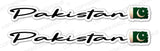 2Pcs Pakistan Pakistani Vintage Style Flags Racing Vinyl Sticker Decals 5" - OwnTheAvenue
