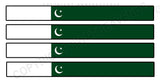 4Pcs Pakistan Pakistani Flags Racing Stripes Vinyl Sticker Decals 6" - OwnTheAvenue