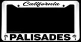 Palisades California White License Plate Frame - OwnTheAvenue
